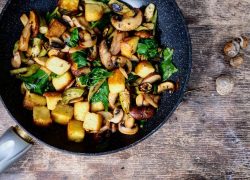 מחבת פולנטה סתווית של הגשם הראשון