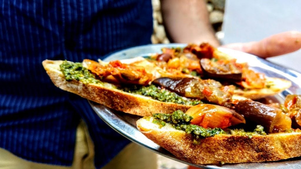 קפונטה סיציליאנית חציל איטלקי