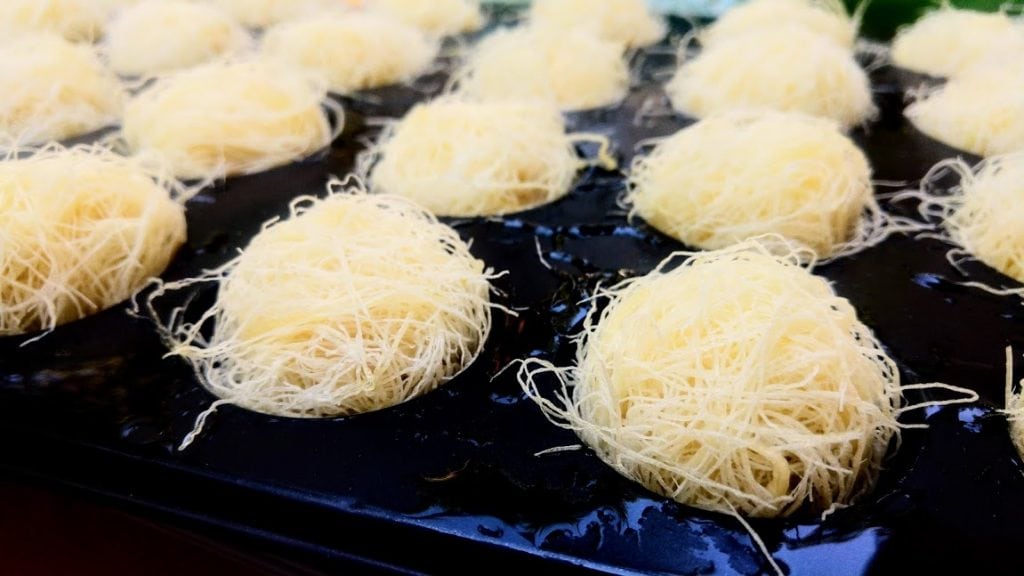 קטאיפי קדאיף מוצרלה יווני טבעוני