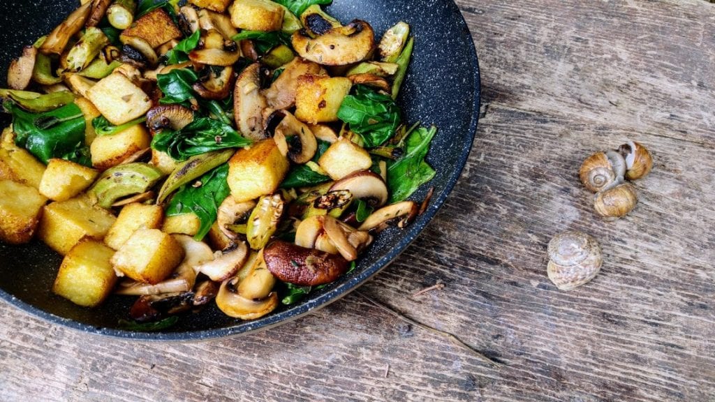 פולנטה טבעונית ללא גלוטן