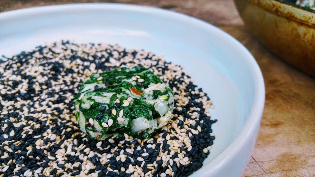 לביבות חוביזה וגדילן אפויות טבעוניות