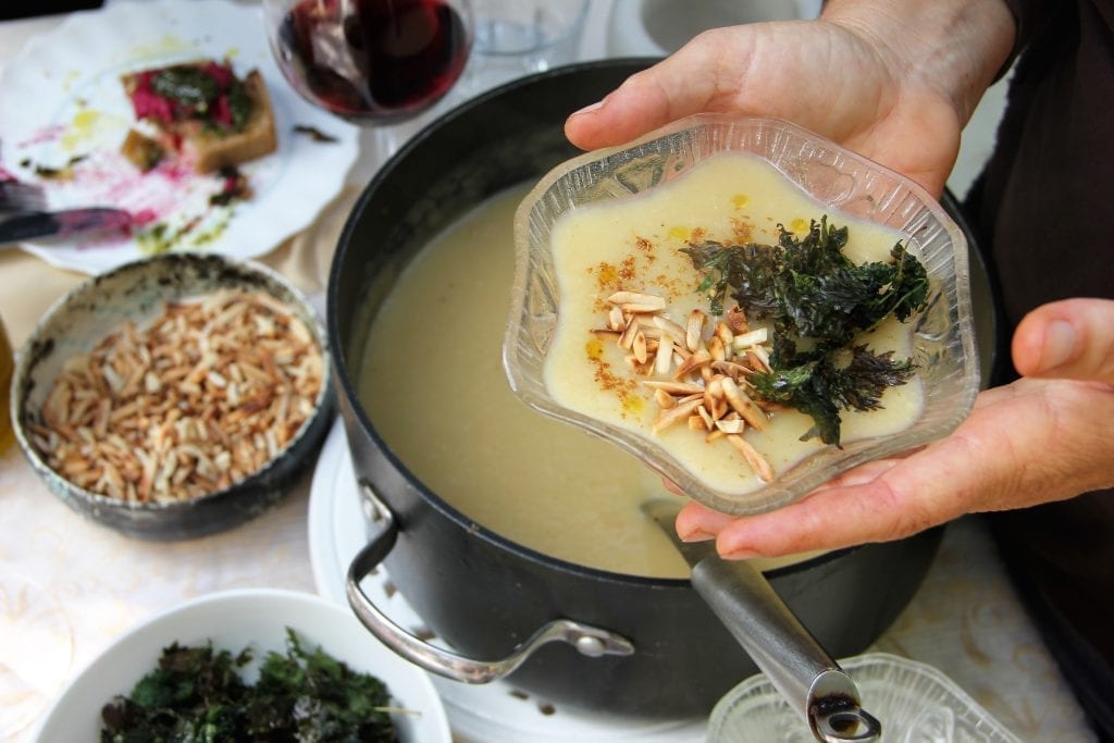 מרק וישיסואז מקומי טבעוני