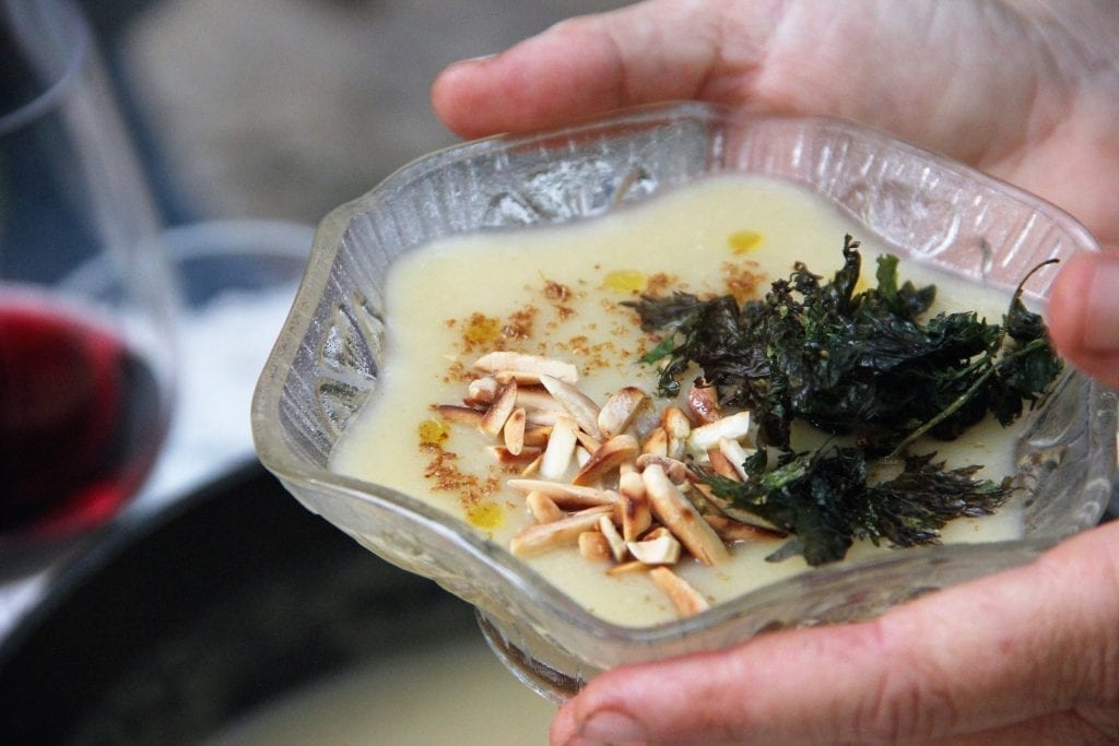 מרק וישיסואז מקומי טבעוני