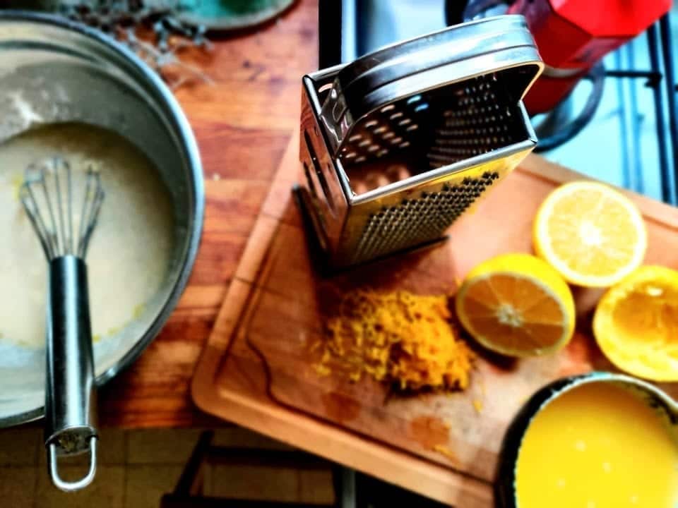 עוגת תפוזים תותים שמן זית