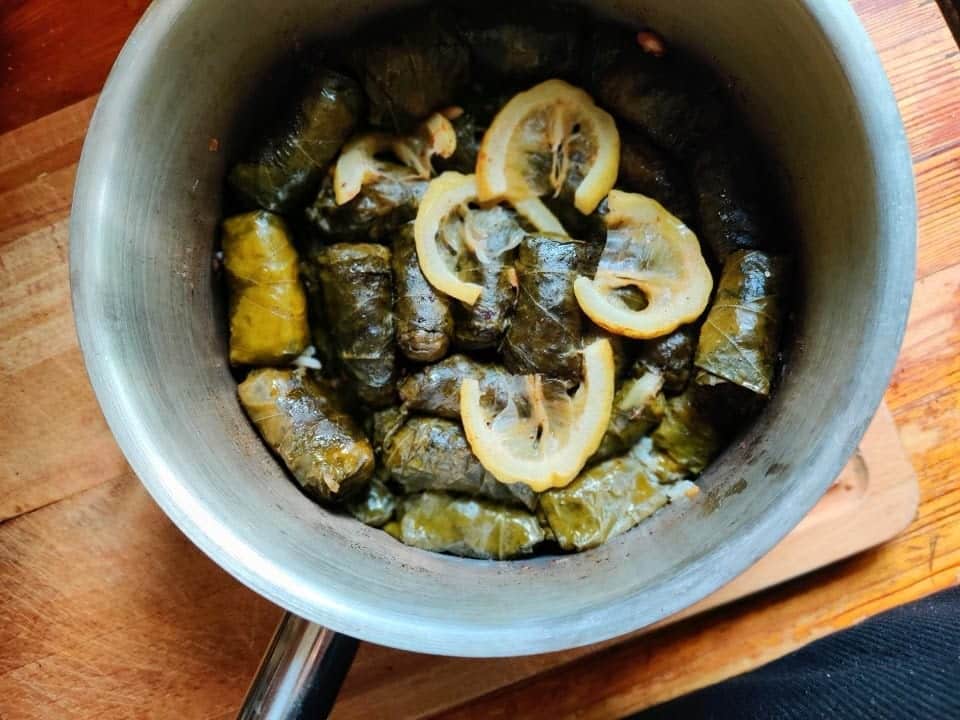 עלי תות עץ ממולאים